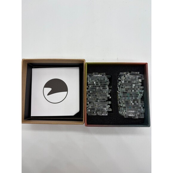 Waves Puzzle by Benjamin Sachs 49-Piece Acrylic Zen Jigsaw Iridescent - Picture 1 of 3